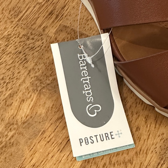 Baretraps Posture Women's Tan Strappy Sandals - Picture 4 of 6